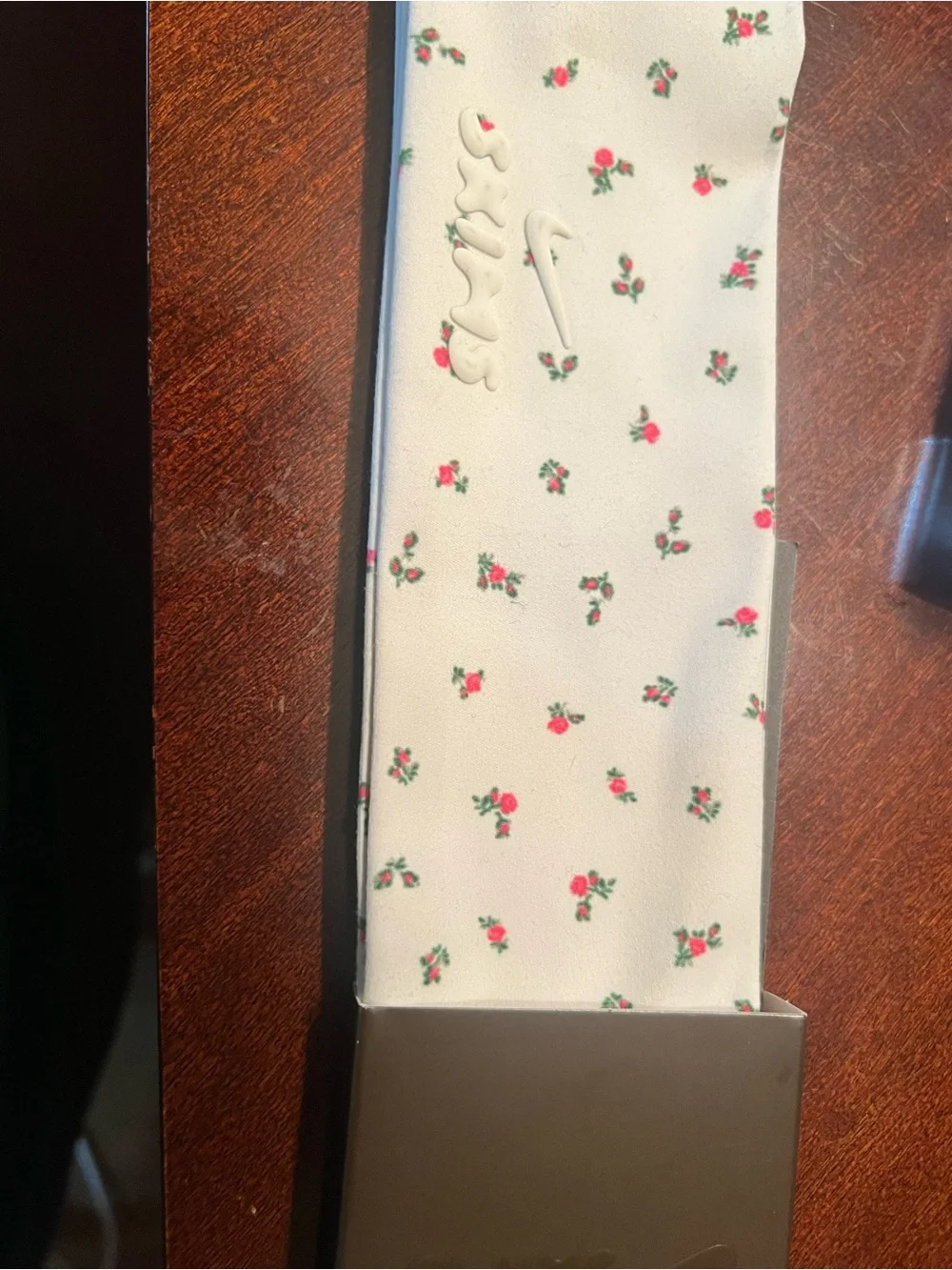 Nike X Skims Women’s White Floral Headband with Embossed Logo